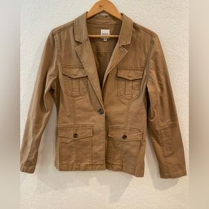 Kensie Jeans Brown Camel Sandstorm Stretch Jacket